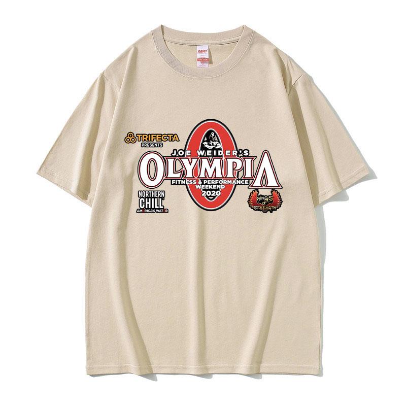 Olympia Gym Fitness Pump Cover Graphic T-shirt Men Women Fashion Vintage Tshirt Male Casual  Short Sleeve Tees