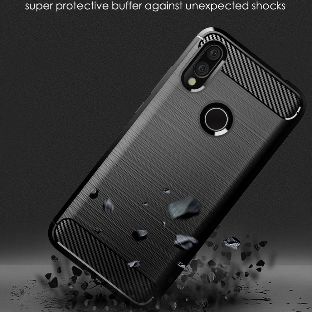 Carbon Fiber Case For Xiaomi Redmi 5 Plus 5A 6 6A 7 7A 8 8A Redmi Note 4X 5 6 Pro S2 Soft Silicone Shockproof Phone Back Cover
