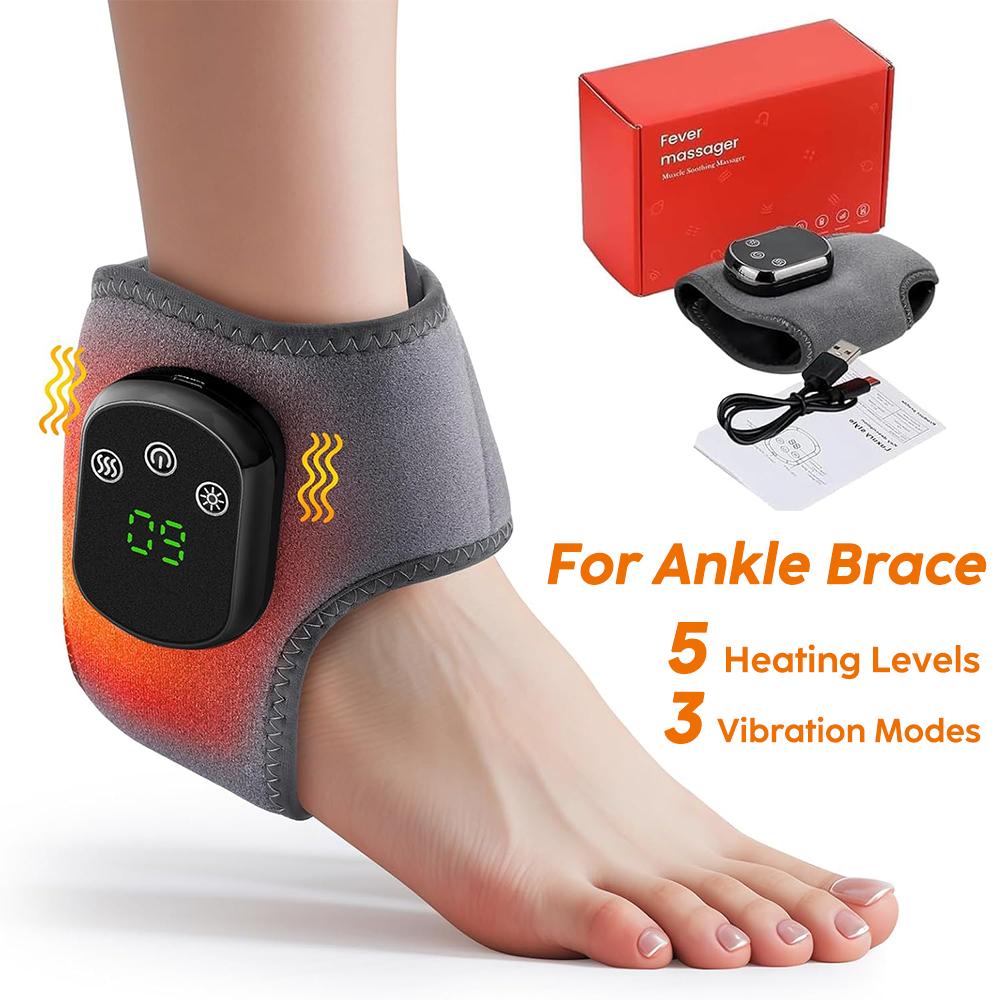Electric Wrist Brace with Adjustable Hot Compress Vibration Massage Ankle Guard Band Carpal Tunnel Hand Foot Protection Tool