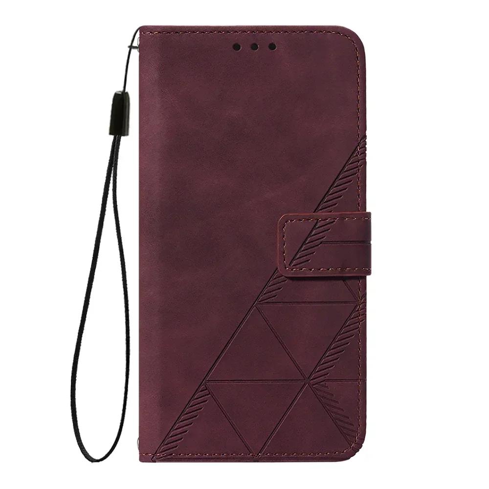 Geometric Leather Wallet Case For Nokia HMD Fusion Skyline Pulse Plus Pro X10 X20 X30 G10 G11 G20 G21 G22 G42 G310 G400 C22 C32