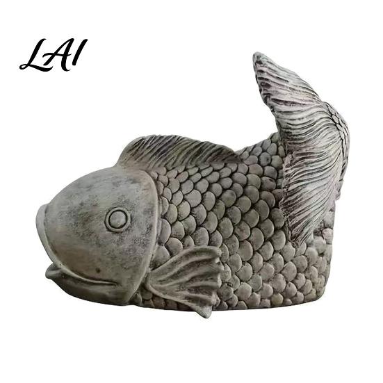 Rainwater Diverter Fish Shape Diverter Decorative Gutter Downspout Statue Functional Landscape Garden
