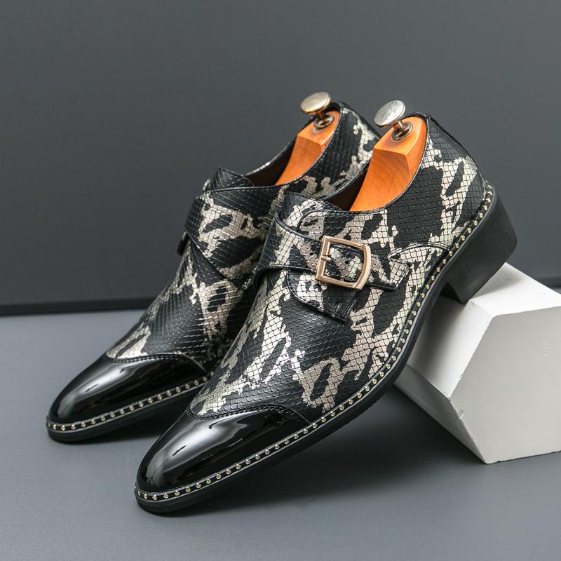 

Модные Ретро Классические Туфли Ле Фу Мужские ПУ Черные Зеленые С Вставками Боковая Пряжка Бизнес Мода Бренд Формальные Туфли Размер 38-46 Мужская Обувь 38 чёрный