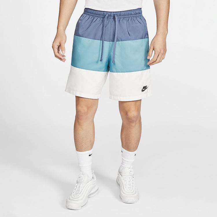 Nike Sportswear City Edition Americana Retro Multi-Color Woven Breathable Casual Shorts Men Bottoms Blue White CJ4488-491