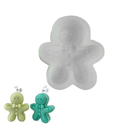Lebkuchenmann Silikonform Weihnachten Fondantformen Vielseitige Herstellungsformen für Kuchen/Seifen/Schokoladen/Kerzen/Kekse
