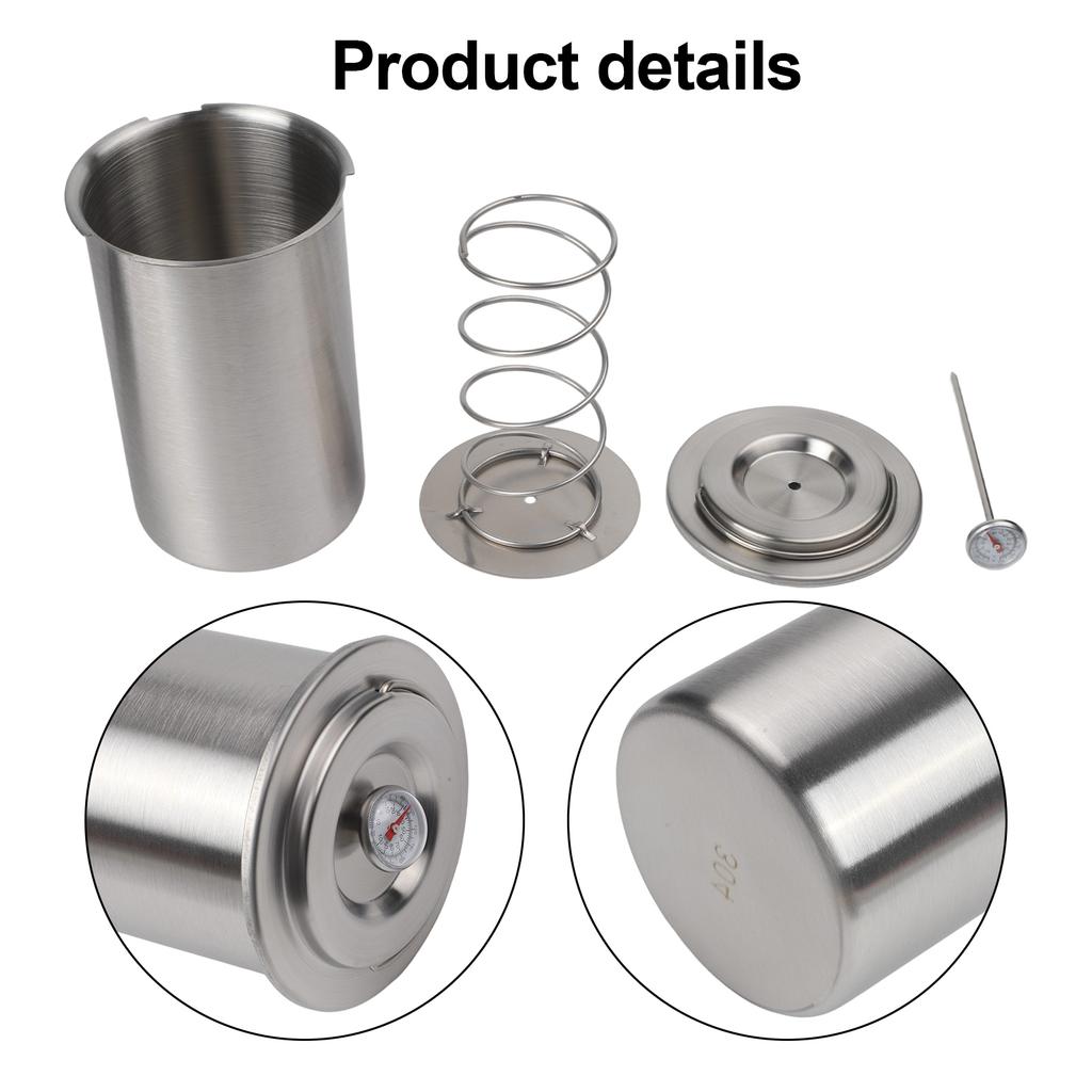 Easy To Clean Meat Maker Deli Meats 7.08 X 4.33 X 3.94 Inches Cooking Set Built-in Thermometer Detachable Parts