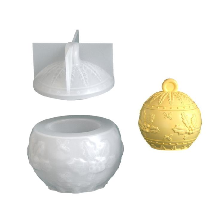 Reusable Silicone Resin Mold Featuring Holiday Berries Snowflake Designs Handmade Storage Container Mold For DIY Crafts