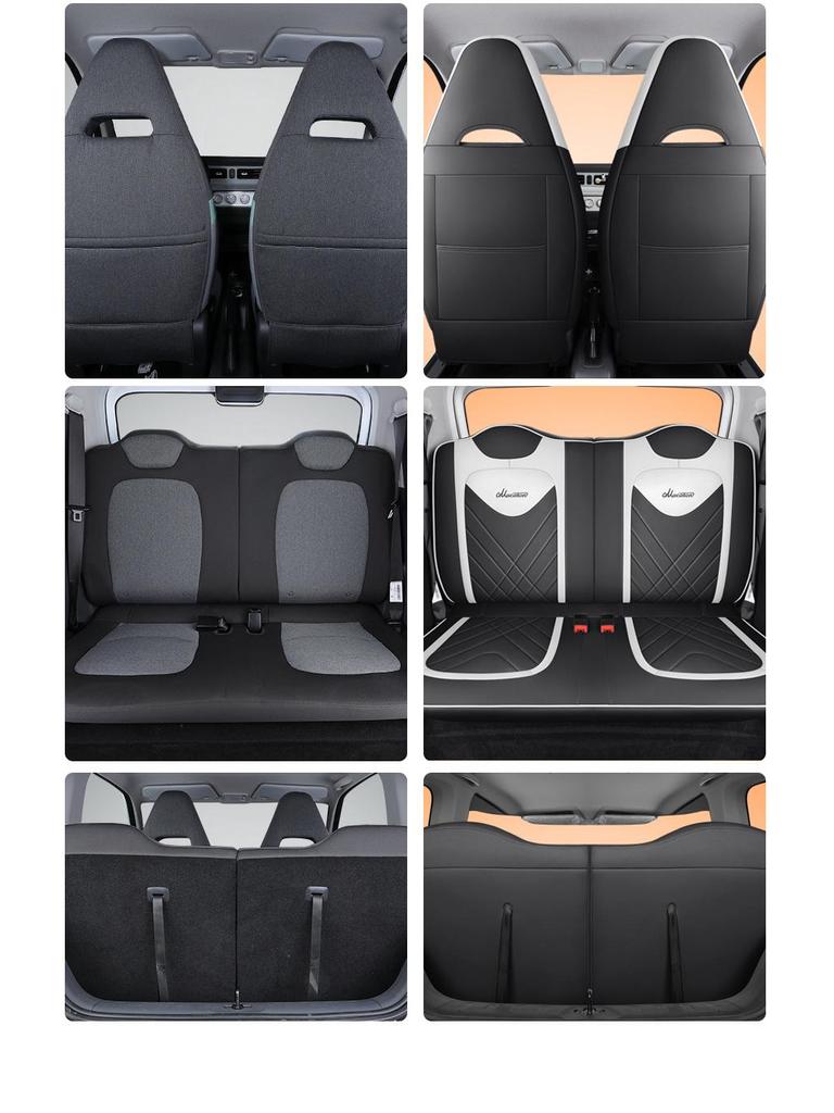 Wuling Hongguang Mini Macaron Full Leather Cartoon Seat Cover for MINIEV