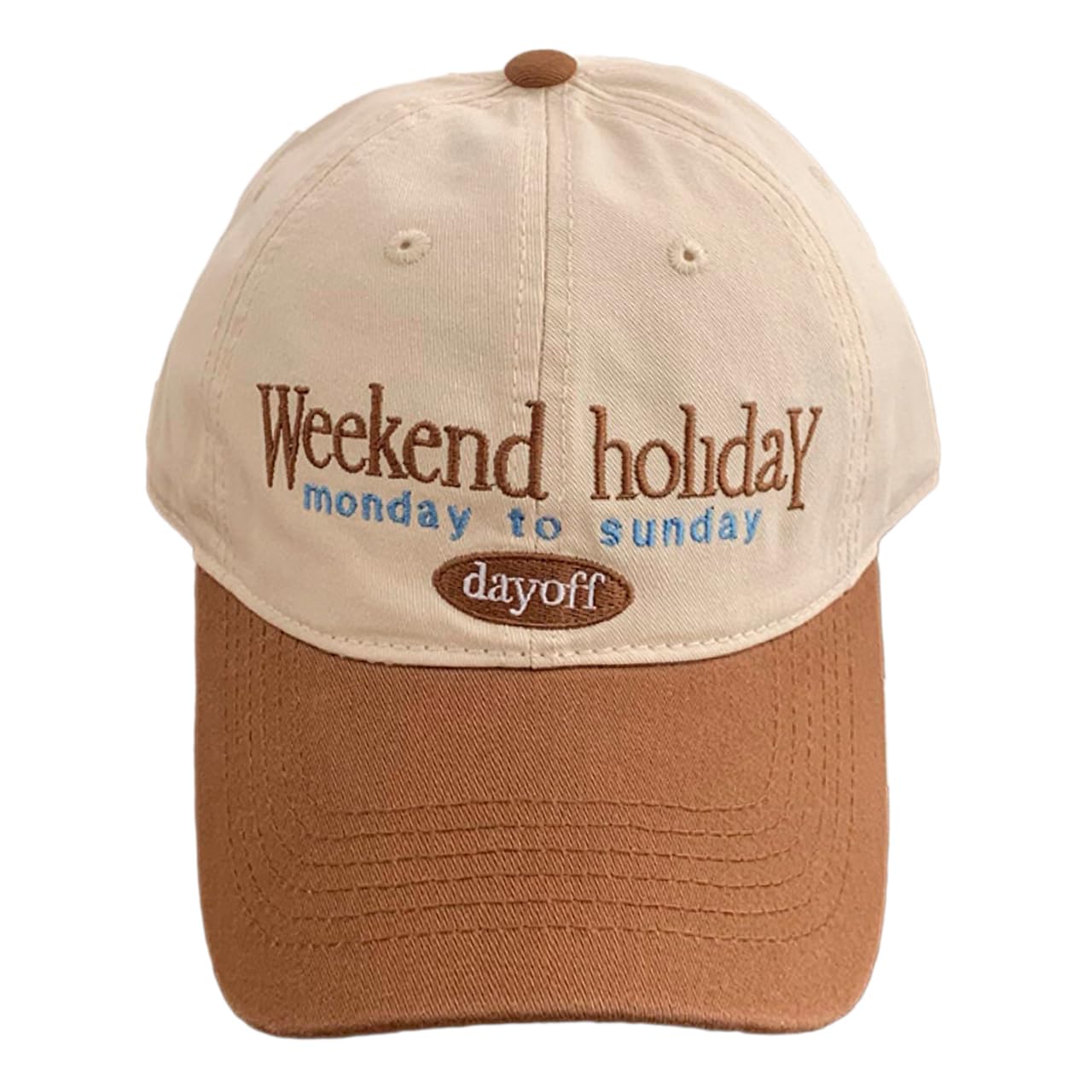 

Casual Baseball Cap with English Natural Long CZ593 [White Fang] Women s Logo, Color, Brim, Stylish, (Camel)