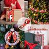Ribbon for Christmas tree red 5 m