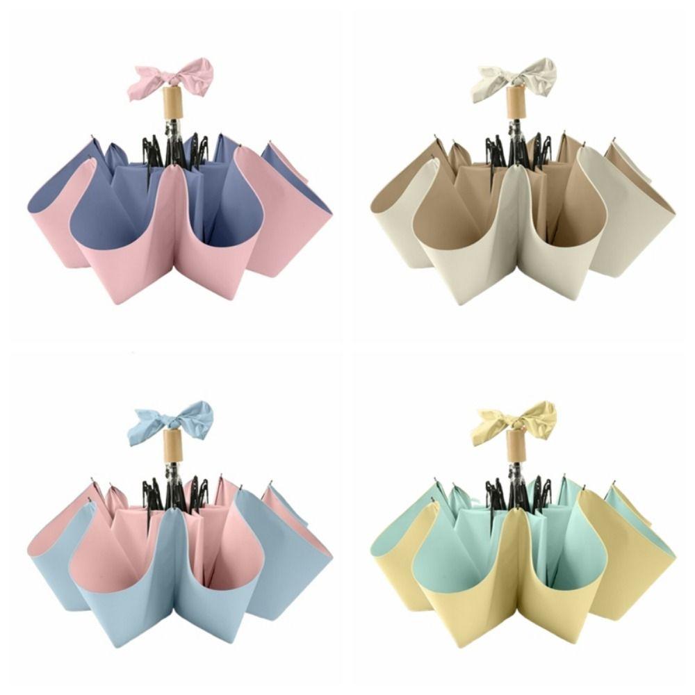 UV Protection Color Glue Umbrella Thickened All-weather Rain or Shine Folding Umbrella UPF 50+ Lightweight Travel Rain Umbrella