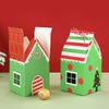 4/12 Stück Hausform Weihnachtsgeschenkbox Süßigkeiten Keks Verpackungsmaterial Weihnachtsschmuck Heimdekoration Navidad Neujahr 2025