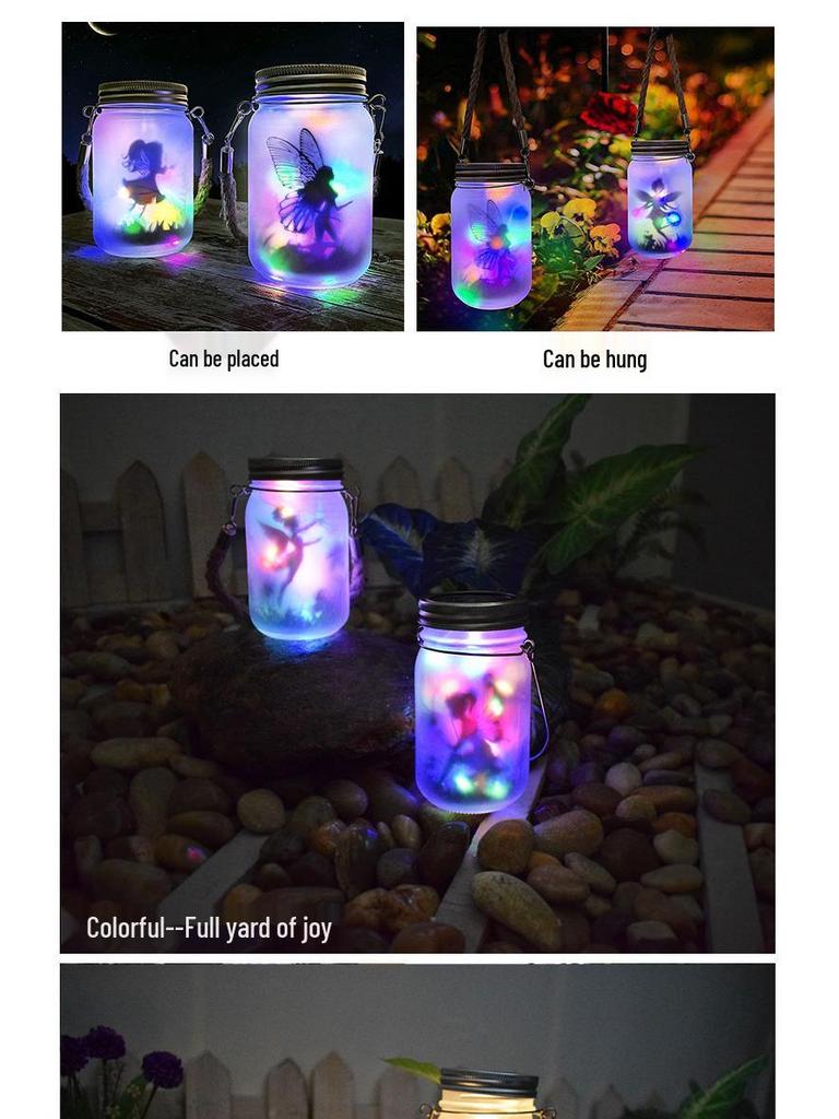 Waterproof Solar Fairy Bottle String Lights for Garden and Balcony Decoration