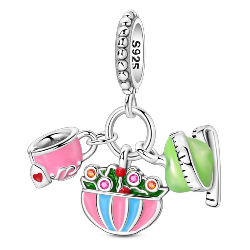 Original Design Copper Charms Beads Ballet Angel Family Perfume Dress Candy Fit 3Mm Bracelets Diy Birthday Jewelry