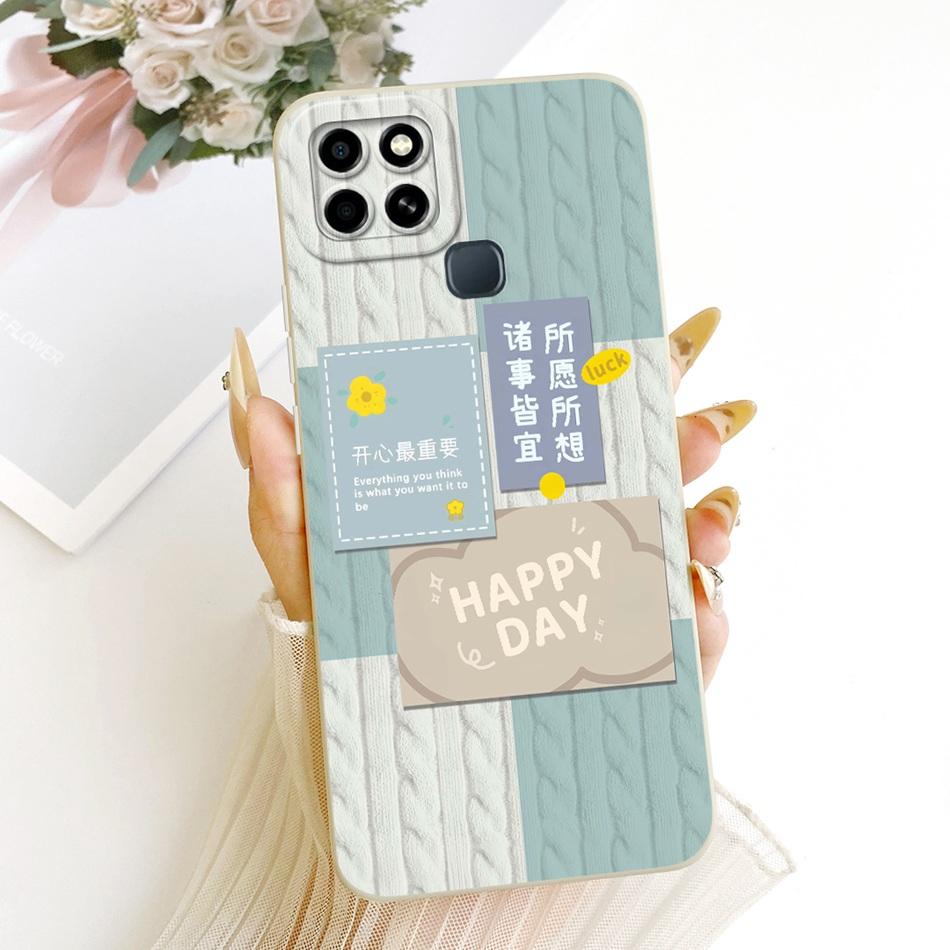 Pro Infinix Smart 6 X6511 X6511B X6511E Módní pouzdro na telefon s malbou západu slunce na pláži Pro Infinix Smart6 Měkké silikonové kryty Nárazníky