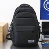 Men's College Students Solid Color Backpack Middle School Students High Capacity Backpack