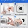 Dryer Vent Connector Kit EVA Cushioned Pad With 8.2ft Aluminum Foil Hose Dryer Vent Connector Kit: Quick Connect, Airtight Seal