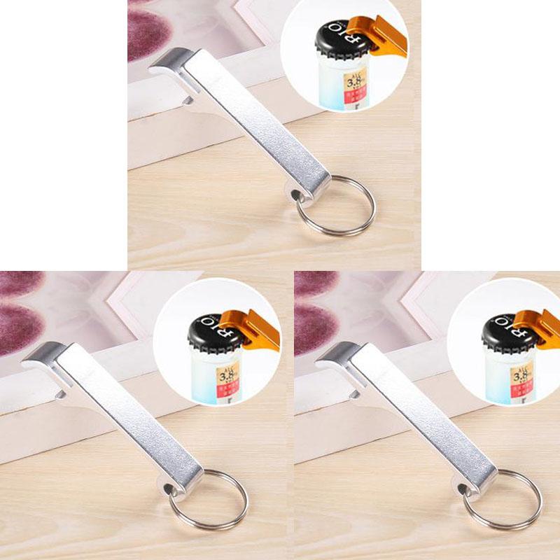 1/2/3/4/5/6Pcs Portable Beer Bottle Opener Keychain Mini Pocket Metal Beverage Bottle Opener1