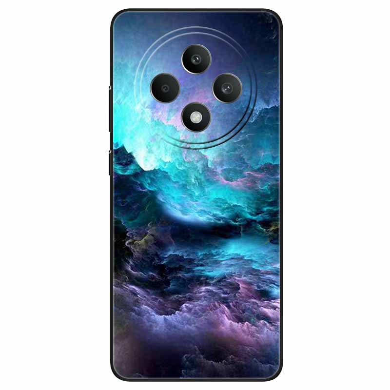 For OPPO Reno 12F 5G Case Cool Black Soft Silicone Cover for Oppo Reno12 FS Cartoon TPU Shell On Reno12 F Protective Funda Capas