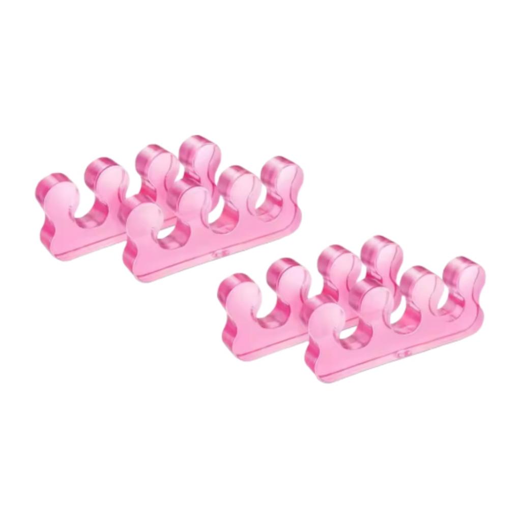 1Pair Three Hole Toe Separator Bunion Corrector Hallux Valgus Fixator Overlapping Toe Orthosis Toe Straightener Tool