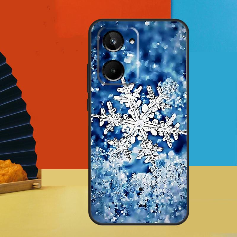 Snow Snowflake Winter For Realme C75 C71 C55 C53 C67 C61 C33 C63 C51 10 11 12 13 14 Pro Plus C65 GT7 15 Pro Case