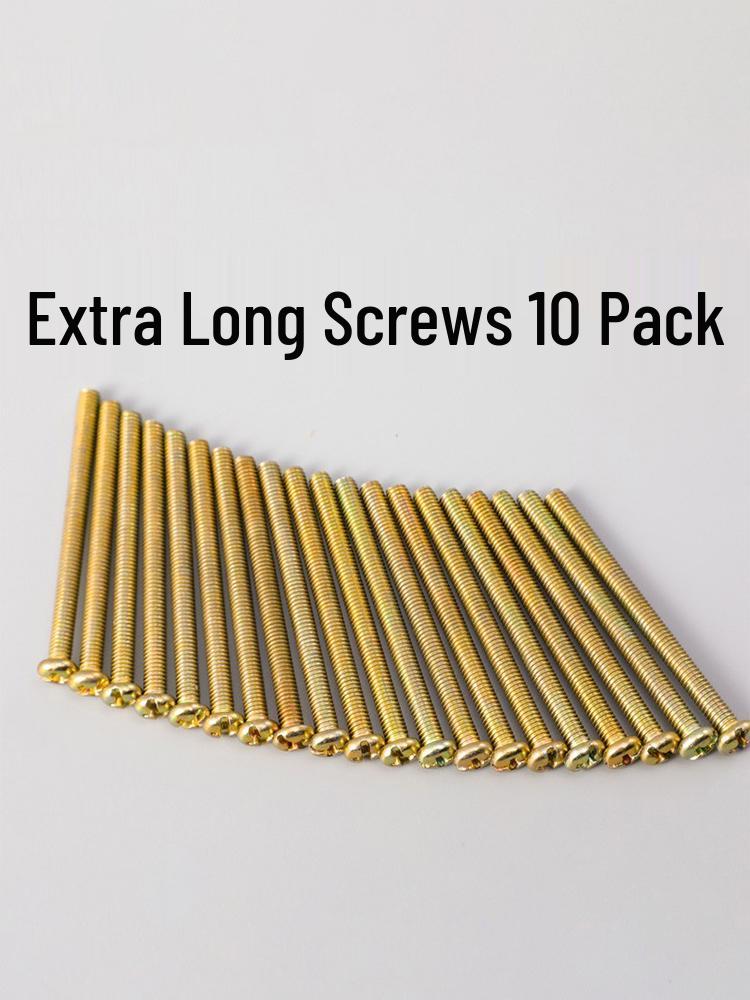 

Electrician 5cm Extended Socket Panel Screws for Kitchen/Bathroom, 10-Pack Other