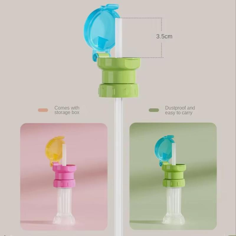 Water Bottle Straw Converter Set Food Grade Material Leakproof Universal Compatibility Fits Most Bottles for Hiking Picnic