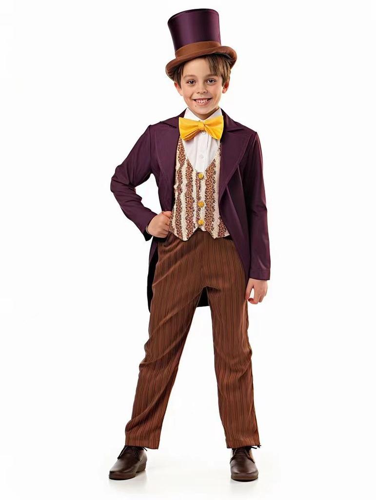 Willy Wonka Halloweenkostuum voor kinderen - Charlie and the Chocolate Factory Cosplay