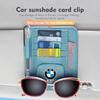 BBIF1 For BMW Multifunctional Car Sun Visor Storage Bag Credit ID Card Holder Clip G30 G20 M3 M5 E91 E92 E93 E36 E70 X3 X4 X5 X1 E39