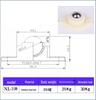 Engineering Plastic Nylon Omni-Directional Ball NL-25B Conveyor Bearing Accessory