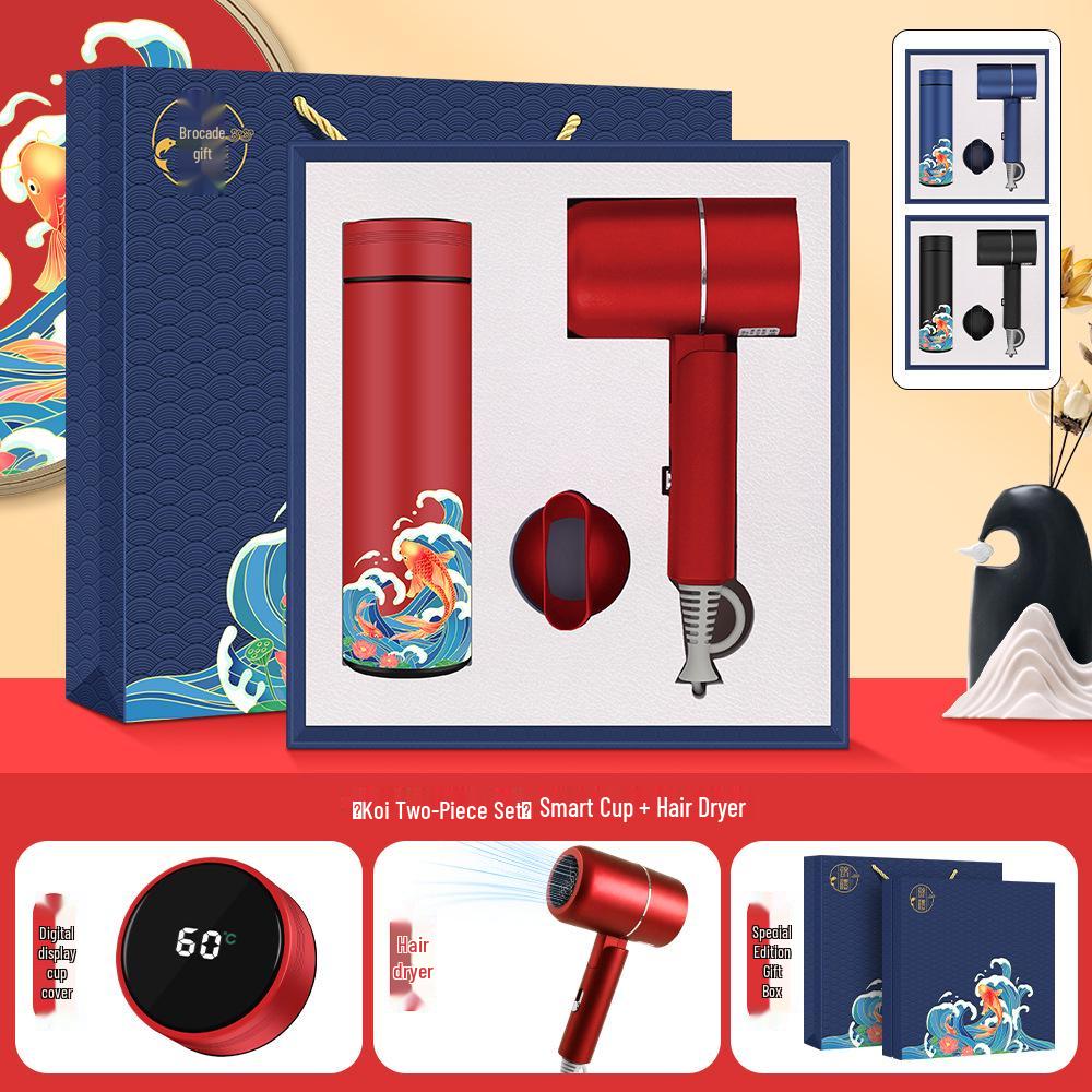 High-End Dragon Boat Festival Thermos Gift Set - Luxurious Business Souvenir for Anniversaries and Events