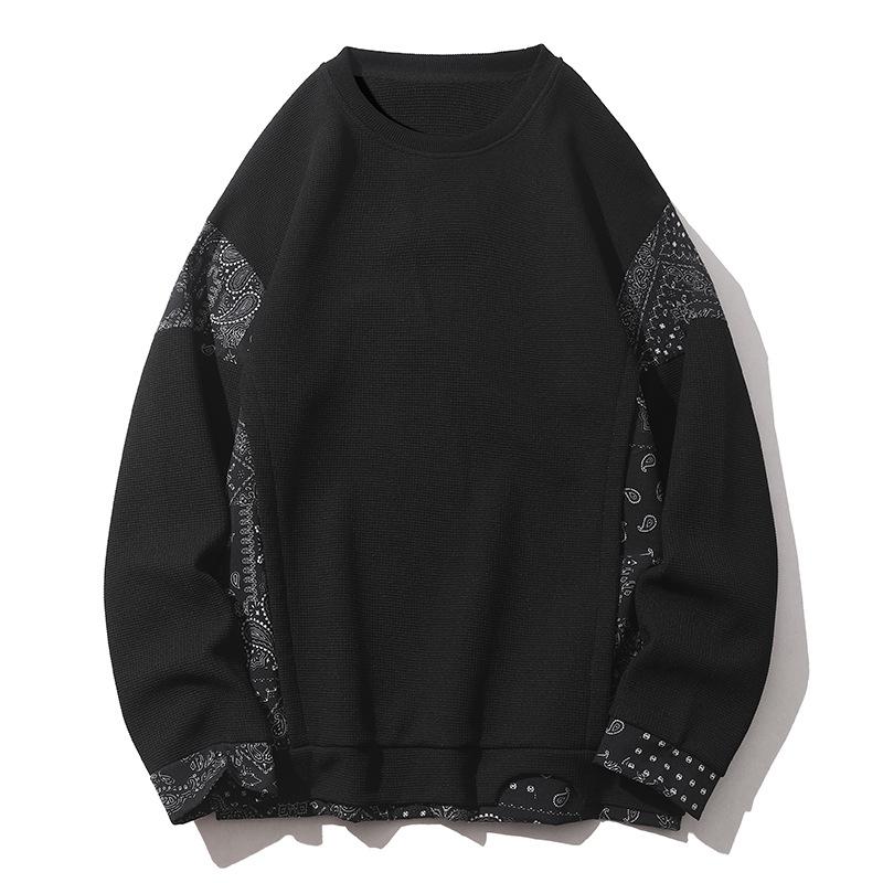 New Autumn Winter Style Men's Loose Crewneck Street Sweatshirt Youthful Fashionable Casual Long-sleeve Top