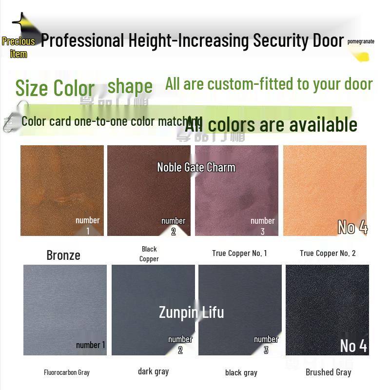 

Підвищення висоти перемички Протизламна вхідні двері Кастомізація та прикрашання