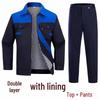 Men's and Women's Long-Sleeve Workwear Set - Durable, Wear-Resistant, Ideal for Factory and Auto Repair.