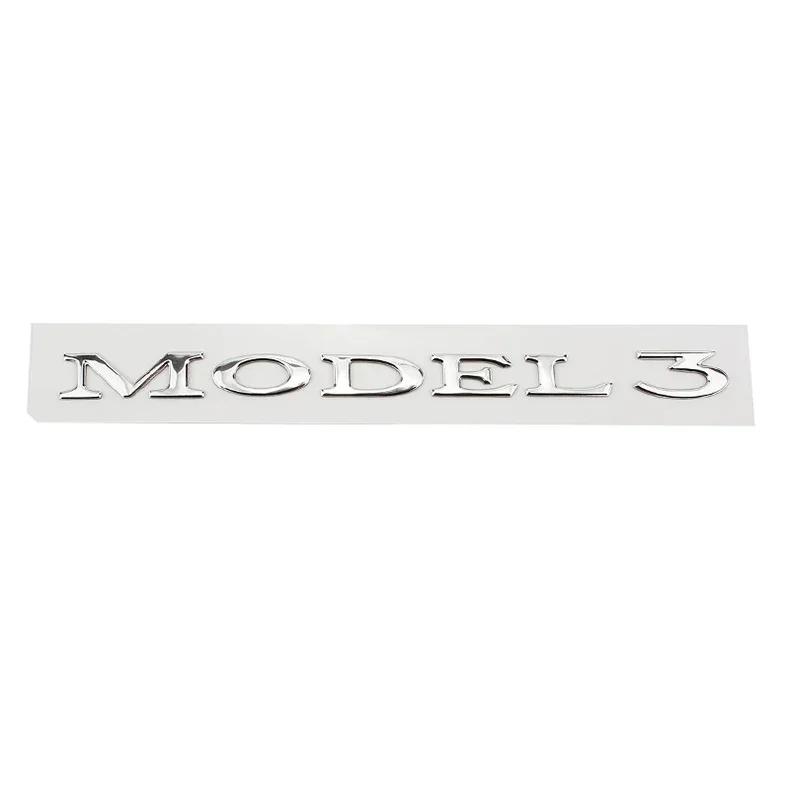 Metal ABS Car Styling Trunk Rear Tail Body Side Badge Sticker for Tesla Model 3 S X Y DUAL MOTOR Emblem Exterior Accessories