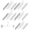 TAMATOSHI Steel Pants Hangers for Trousers and Chrome Developed by a Retail Fixture Premium Ideal for and Storage Skirts, 50-Piece Set, Plated, 5-Year