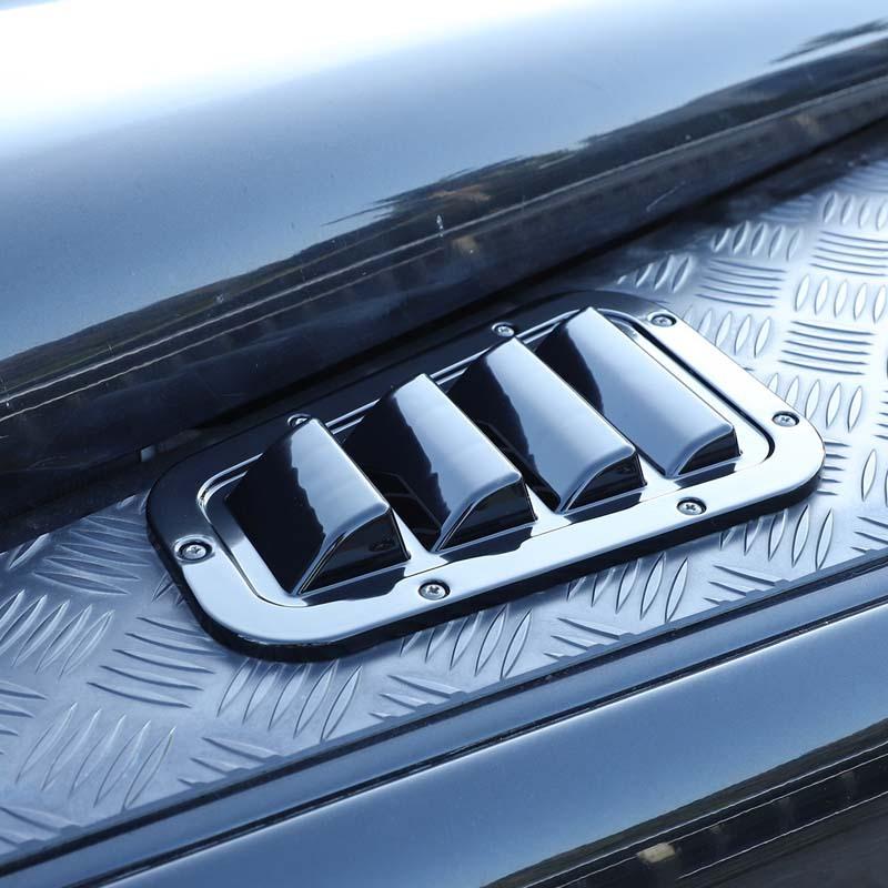 1 Pair Car Front Engine Hood Bonnet Vents Hood Air Outlet Trim Cover For Land Rover Defender 90 110 130 2004- Car Accessory