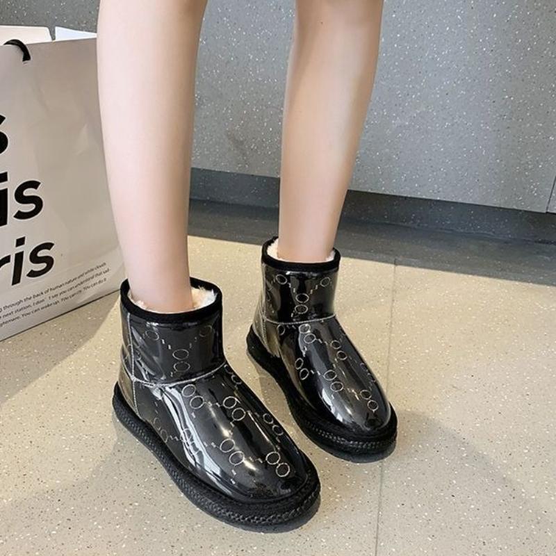 Fashion Soft Gray Waterproof Korean Style Women's Snow Boots Boot Hot Comfortable and Elegant Lamb Sale Designer Luxury Y2k Ladies Shoes