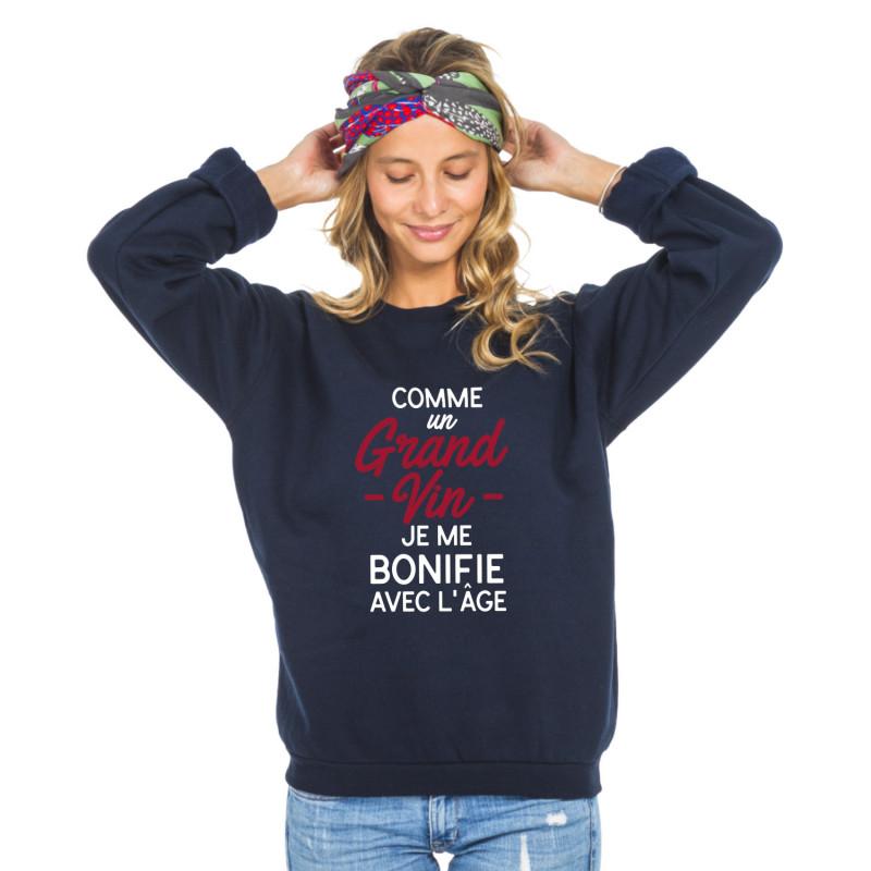 Women's Sweatshirt - LIKE A GREAT WINE, I GET BETTER WITH AGE WAF
