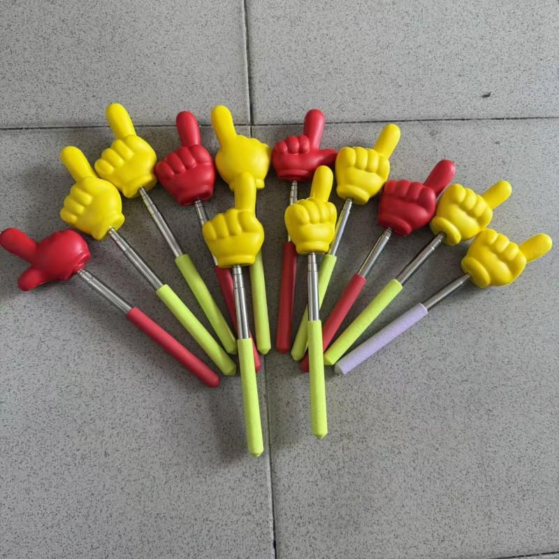 Retractable Foam Hand Gesture Pointer for Rock Paper Scissors Teaching