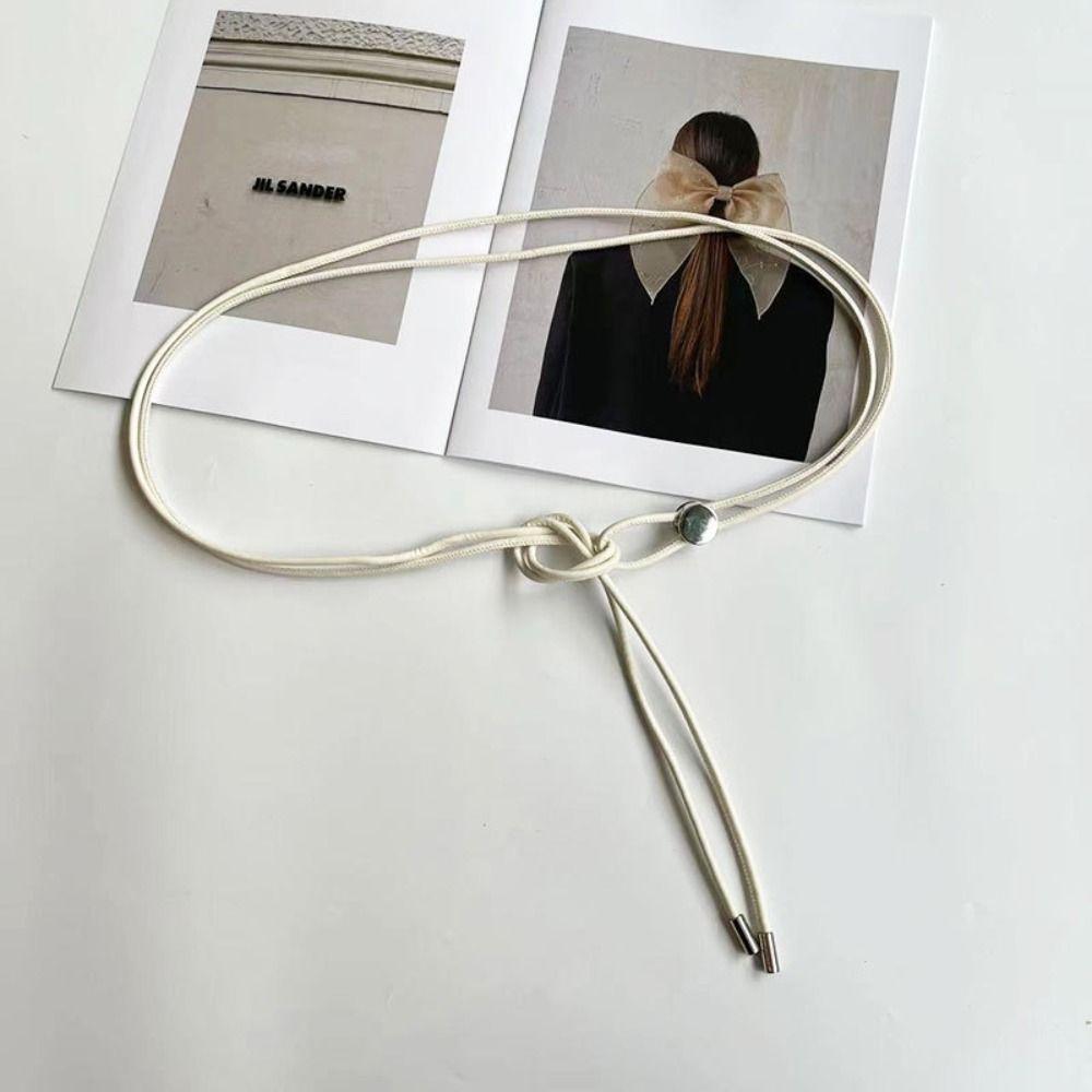 Luxury Trendy Design Waist Tie Rope Vintage Punk Waistband Women's Fashion Knotted Belt