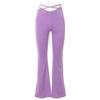 V Shape Waist Flared Pants Fabulous All Match Skin-friendly Lace Up Flared Trousers