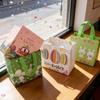 1/5Pcs Easter Tote Bags Colorful Handheld Gift Bunny Egg Bag Non-woven Home Decorations Supplies Packaging Shopping Bag