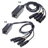 RJ45 To 4 Channel XLR Sound 3Pin Splitter For Cable Networking Extension Stage Studio Recording Connector Accessories