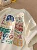 Women's Trendy Hong Kong Style Short-Sleeve Cotton T-Shirt, 2024 Summer Collection, Plus Size Available