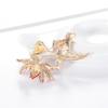 Lotus Brooches For Women Elegant Handmade Leaf Office Party Coat Bag Decoration Accessories Pins Gifts