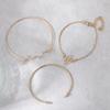 Personalized Bracelet Gold Dot Diamond Cactus Triangle Love 3 Piece Set Bracelet Bracelet