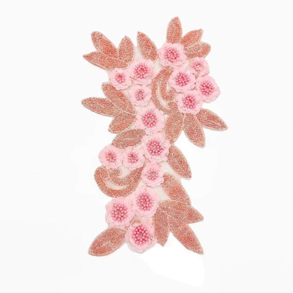 3D Flower Mesh Embroidery Embroidery Patches New Floral Lace Fabrics Applique  Party
