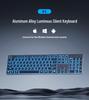K3 Ultra-Thin Aluminum USB-C Wired Keyboard for Laptop, Desktop, Gaming, and Office