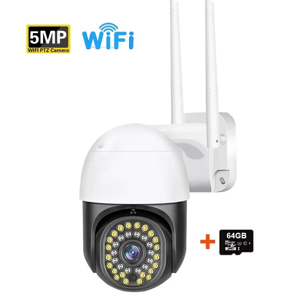 Intelligente 10X Zoom Wifi PTZ Kamera Außenbereich Hausüberwachung Videoüberwachung 5MP Drahtlose IP-Kameras KI Automatisches Personentracking