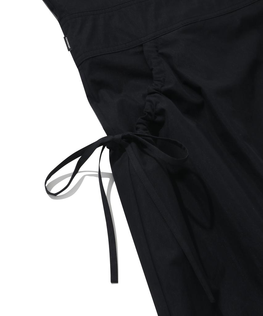 Covernat Woman Collared Zipper Dress Black